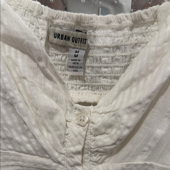 White Ruffled Women's Top - Picture 2 of 4